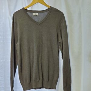 Old Navy Gray Lightweight V-Neck Sweater Size M